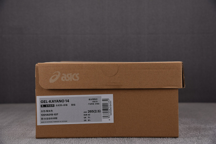 As*ic*s gel-kayano 14 white pure silver slate grey sage 1201a019-107